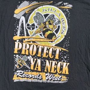 Wu-Tang Clan Men's 3XL Black T-Shirt - Killa Bees Protect Ya Neck Records West